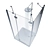 Sleek Shower Combo: Radaway Almatea + Ikea Brogrund 3D model small image 7