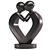 Eternal Love Iron Statue 3D model small image 2