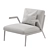 Nicoline Lima: Elegant Metal Frame Armchair 3D model small image 3