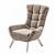 Luxurious Simpo Merlyn Armchair 3D model small image 1