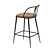 Tempest Contract Barstool: Stylish, Durable Seating 3D model small image 2