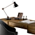 Elegant Neoclassic Office Desk 3D model small image 3