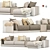 Sophisticated Bentley Stowe Sofa 3D model small image 1