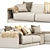 Sophisticated Bentley Stowe Sofa 3D model small image 3