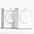 Samsung Washer and Dryer Set 3D model small image 3