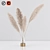 Elegant Pampas in Vase: Modern Floral Decor 3D model small image 1