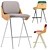 Stylish Isla Semi Bar Stool 3D model small image 1