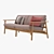 Modern Kettal Riva 3-Seater Sofa 3D model small image 2