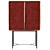Red Hot Elegance: Ulivi Salotti Chantal Bar 3D model small image 3