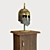 Antique Decorative Helmet with Table 3D model small image 3