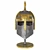 Antique Decorative Helmet with Table 3D model small image 6