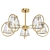 Elegant Pearl Gold Ceiling Chandelier 3D model small image 1