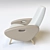 Elegant Italian Lounge Chairs 3D model small image 2