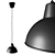 Minimalist Pendant Light: Ikea T1803 Skurup 3D model small image 1