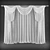 Polyester Window Curtains 3D model small image 2