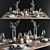 Table Setting with Eucalyptus  Stylish and Versatile Home Decor 3D model small image 6