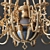 Chiaro Gabriel Chandelier - Elegant Brass and Bronze Light Fixture 3D model small image 3