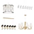 Modern Chandelier Collection 3D model small image 1