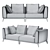 TANAGRA Canterville Sofa - Luxurious and Stylish 3D model small image 3