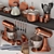 Modern Kitchen Decor Set for Max 2013 3D model small image 2