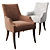 Elegant Keeley Dining Chair 3D model small image 1