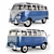 Classic Volkswagen Transporter: Timeless German Commercial Vehicle 3D model small image 5