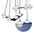 Lambert & Fils Laurent Pendant Light 3D model small image 1