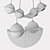 Lambert & Fils Laurent Pendant Light 3D model small image 2