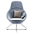 Stylish Allermuir Lounge Chair 3D model small image 3