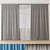 3-Color Curtains: Grey, Blue, Gradient 3D model small image 1