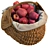 Delicious Red Apple Basket 3D model small image 2