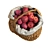 Delicious Red Apple Basket 3D model small image 3