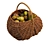 Pear Basket with Realistic 3D Model 3D model small image 1