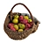 Photogrammetry Basket with Apples 3D model small image 6