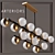 Arteriors Wahlburg Two Tired Chandelier 3D model small image 1