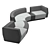 Modern COR Affair 05 Sofa 3D model small image 3