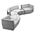 Modern COR Affair 05 Sofa 3D model small image 5