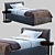 Meridiani LAW Single Bed: Sleek and Stylish 3D model small image 1