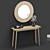 Modern Midford Console & Mirror 3D model small image 6