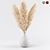 Elegant Pampas Display in Vase 3D model small image 1