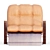 Luxury Leather Armchair 3D model small image 2