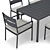 Elegant Palma Outdoor Furniture 3D model small image 3