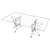 Luxury Italian Table: Table Venice 3D model small image 2