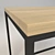 Vintage Loft Table 3D model small image 2