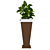 Modern Geometric Plant Vase 3D model small image 2