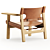 Stylish Spanish Chair: Fredericia's Finest 3D model small image 2