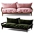 Boho Chic Sofa: Stylish and Cozy 3D model small image 2