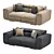 Elegant Contemporary Sofa 3D model small image 1