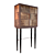 Vintage Tall Chest of Drawers 3D model small image 1