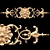 Elegant Classical Carved Trim 3D model small image 7